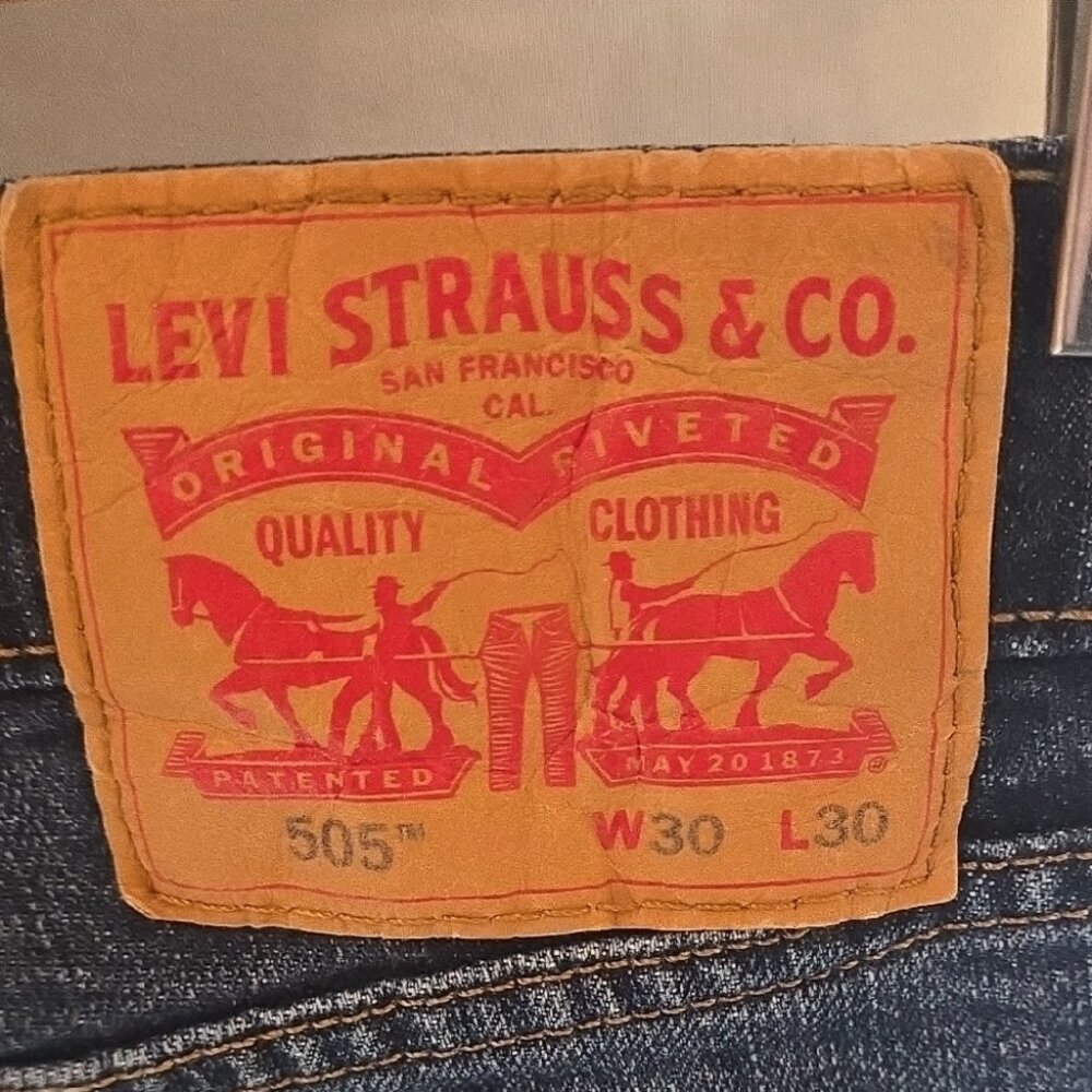 Levi's 505 Straight Fit Jeans - Deep Indigo